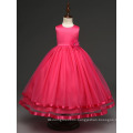 Pupular Fashion Children Kids Wedding Dress Flower Bow Girls Frock Summer Party Dress